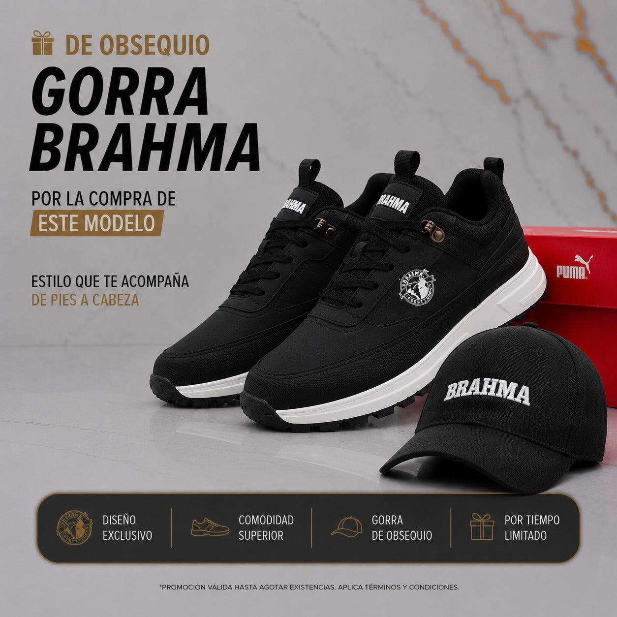 CALZADO BRAHMA SUPER RESISTENTE - +1 GORRA BRAHMA DE REGALO - ÚLTIMAS UNIDADES EN STOCK