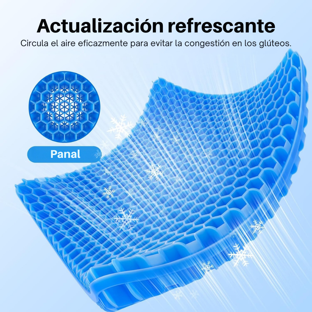 COJIN ASIENTO DE GEL ERGONÓMICO COMFORT PRO