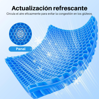 COJIN ASIENTO DE GEL ERGONÓMICO COMFORT PRO