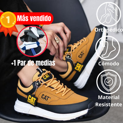 Tenis CAT Confort Premium - Importado de Estados Unidos +1 PAR DE MEDIAS DE REGALO! ÚLTIMAS 3 UNIDADES EN STOCKa