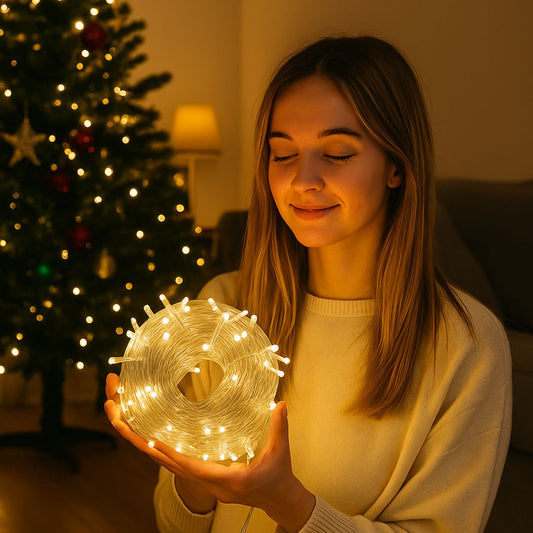 🎄 Luz mágica de Navidad - Compre 1 y Reciba 2 rollos de 15 m con 400 leds - ¡MEGA OFERTA NAVIDEÑA!