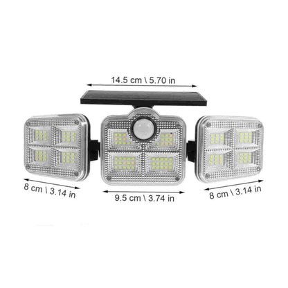 Reflector Solar 3 Cabezales HomeLight + Lampara Tipo Cámara de Regalo