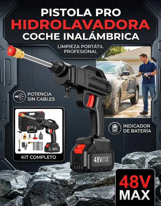 HidroClean Pro® Pistola Hidrolavadora Inalámbrica + CAJA CON 6 REGALOS