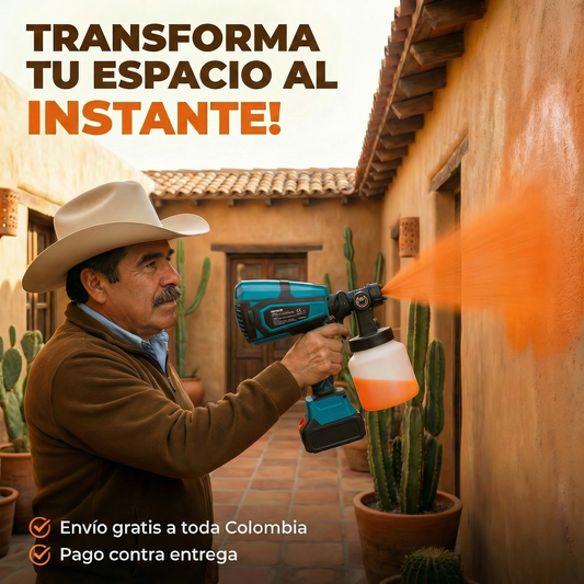 Pistola Eléctrica de Pintura Pro – Acabado Profesional en Minutos - 60% OFF
